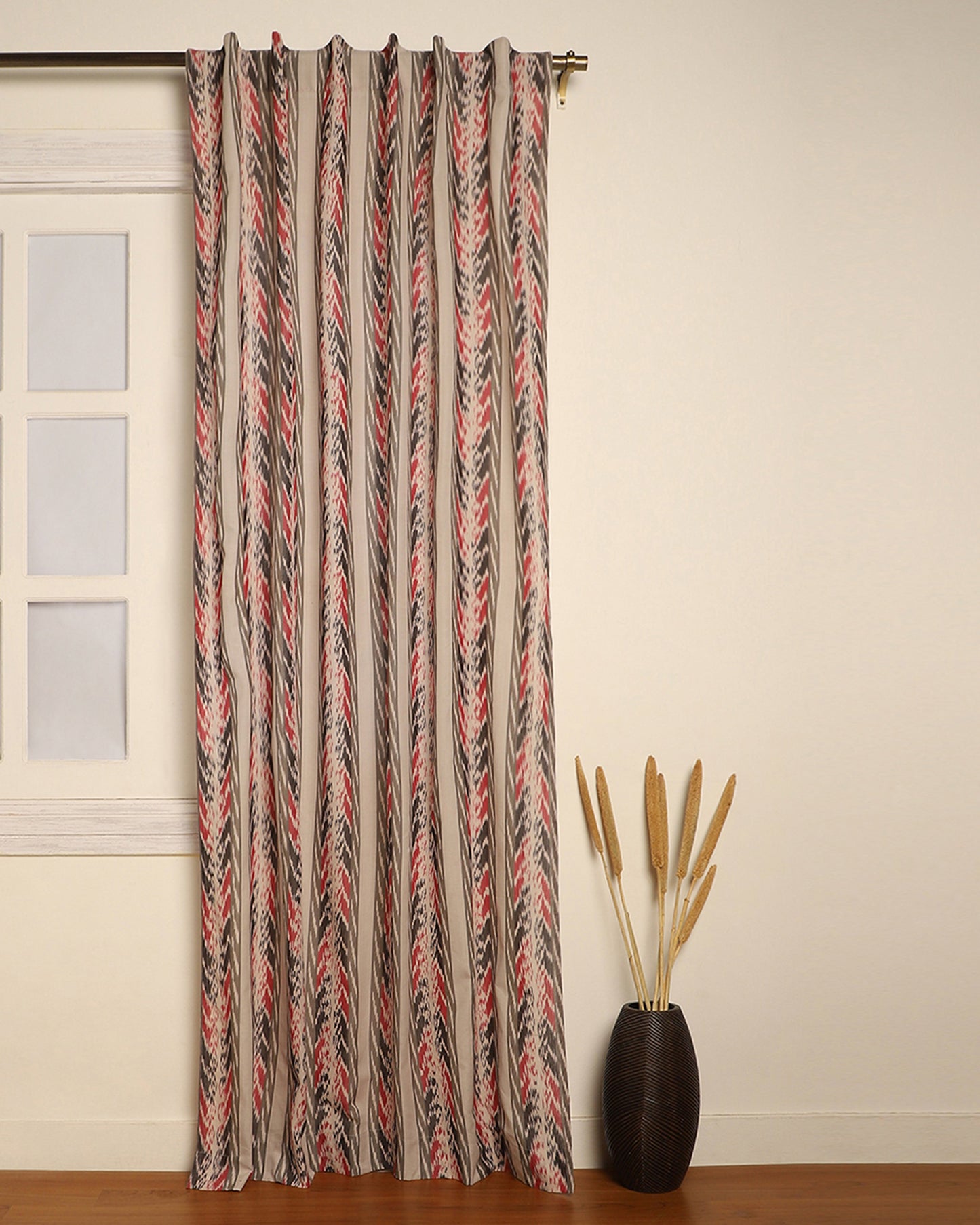 Shalena Warp Ikat Cotton Curtain
