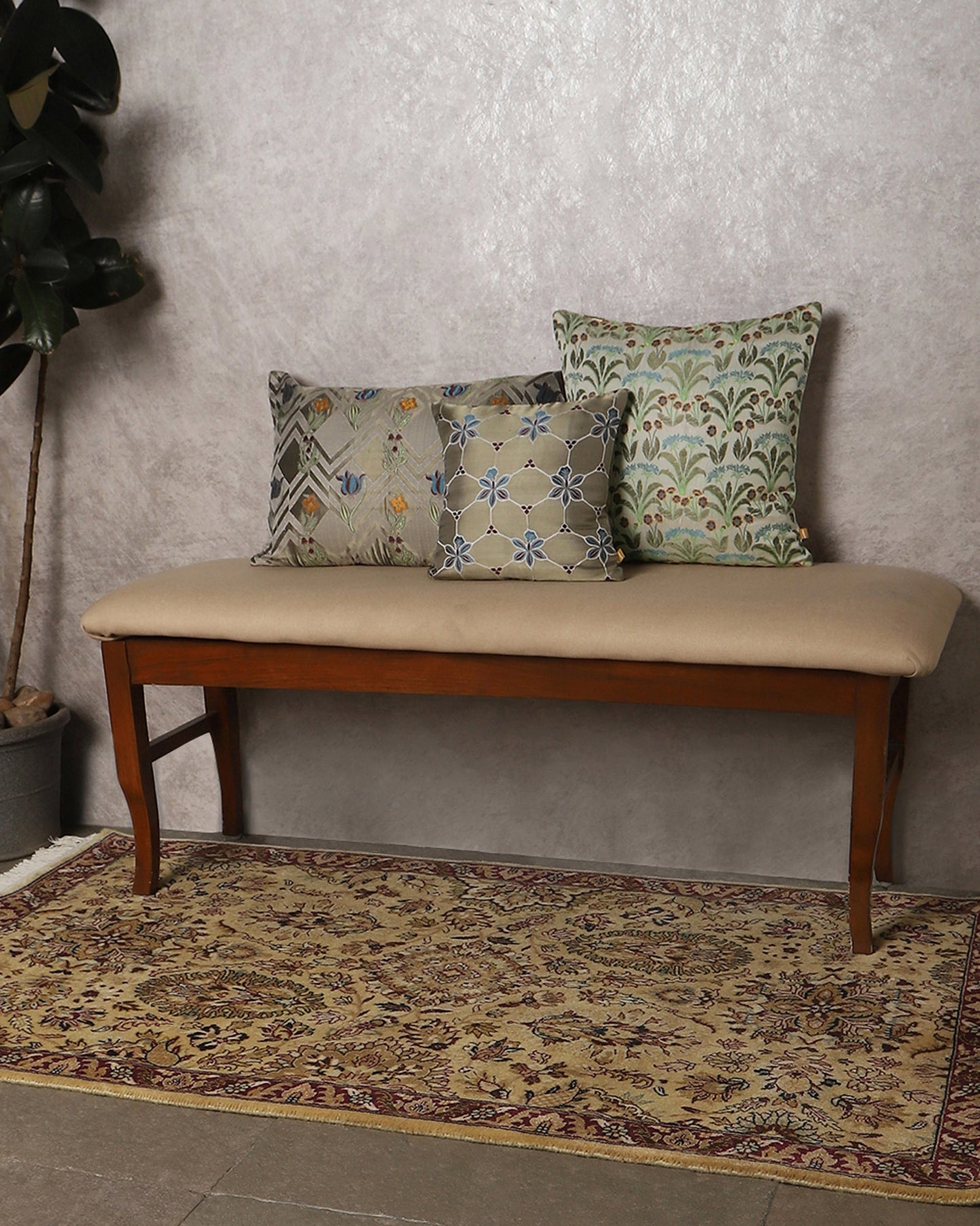 Bhagicha Hand Knotted Cotton Wool Rug