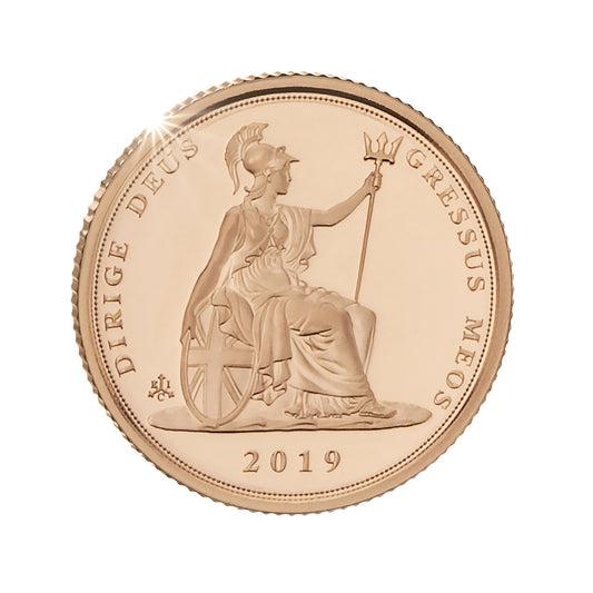 The 2019 Quarter Sovereign Gold Proof Coin