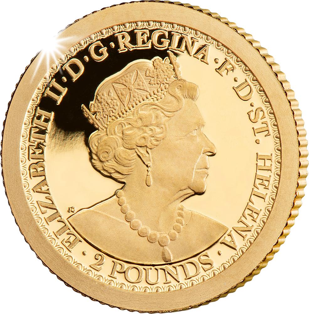 2021 Una & the Lion 1/2g Gold Proof Coin