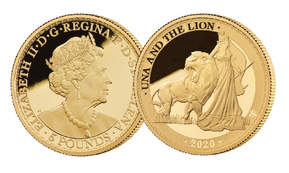 2020 Una and the Lion 1oz gold proof coin - SOLD OUT