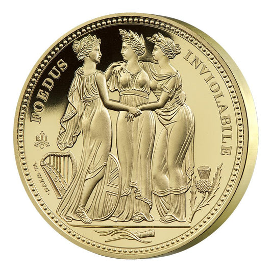 Masterpiece 2021 Three Graces Crown Pattern Gold Proof Coin
