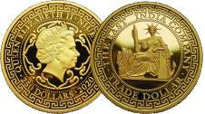 The Trade Dollar Collection 1oz Gold Proof Five Coin Set