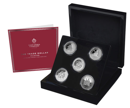 The Trade Dollar 1oz Silver Proof Five Coin Set