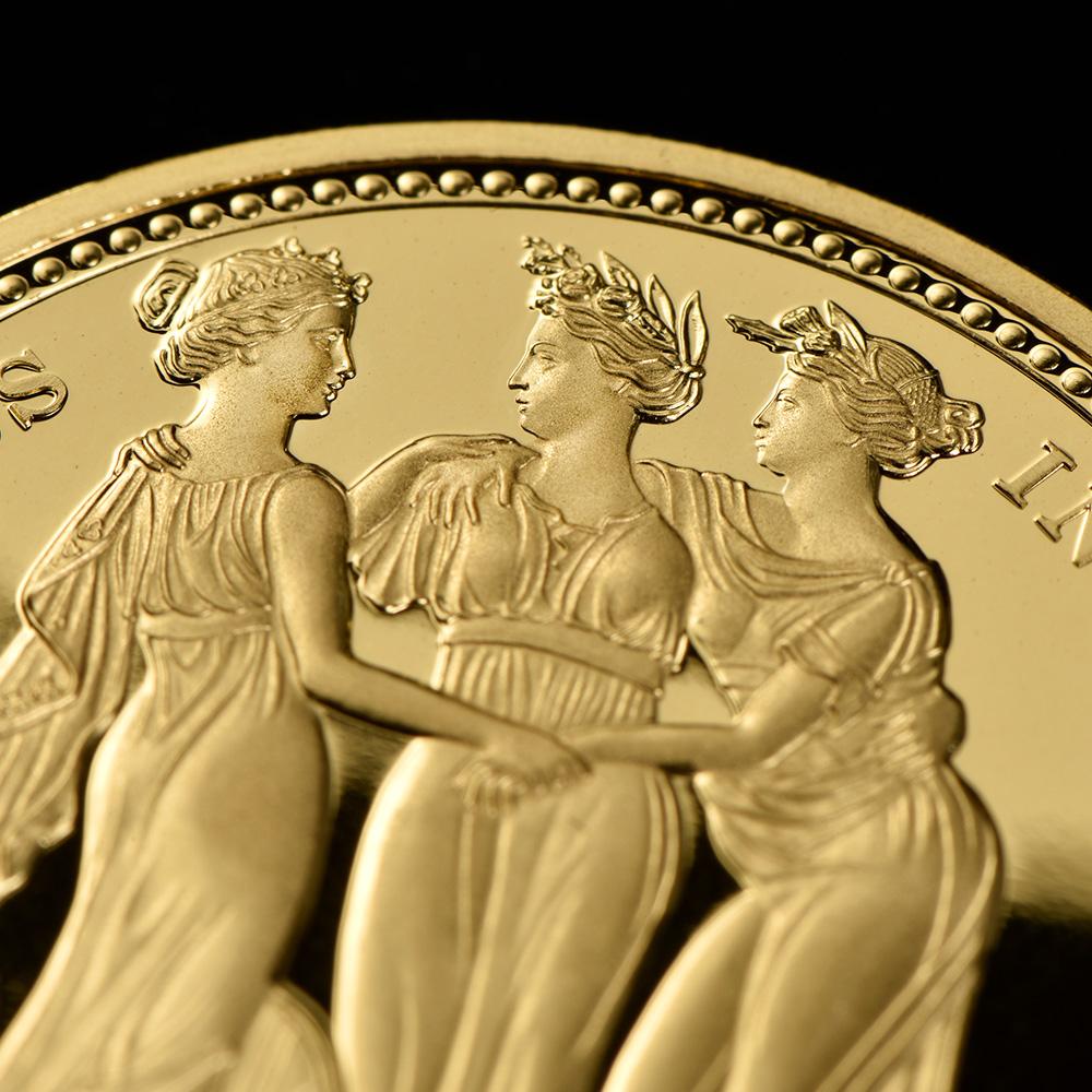 Masterpiece 2021 Three Graces 1oz Gold Proof Coin