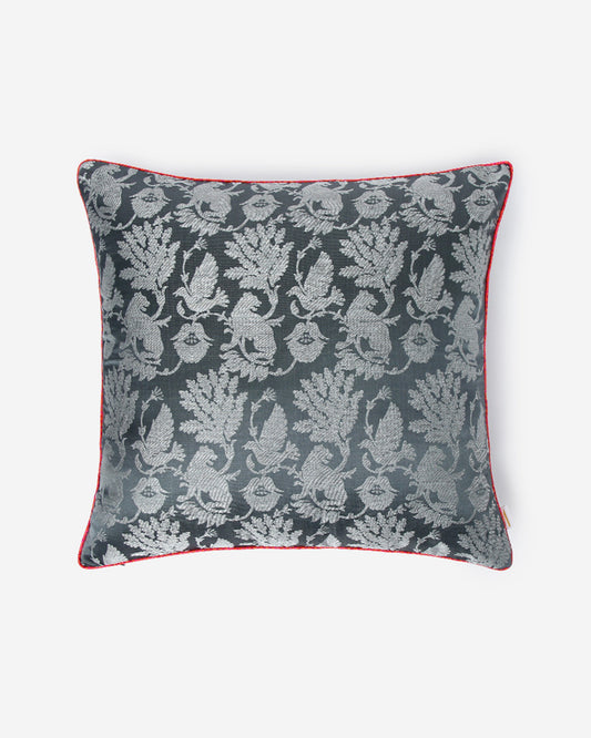 Forest Satin Brocade Silk Cushion Cover