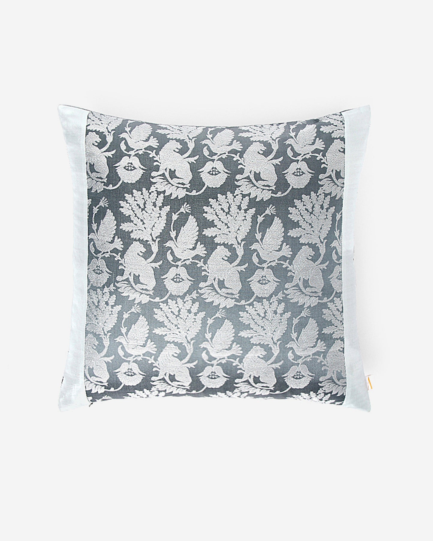 Forest Satin Brocade Silk Cushion Cover