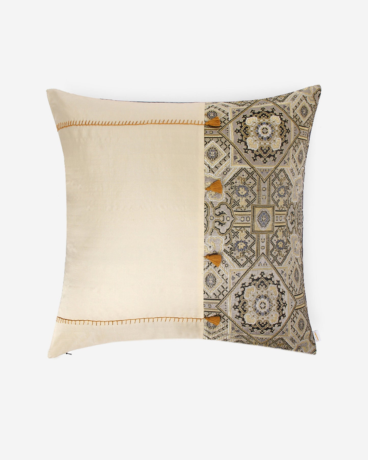 Rhombus Satin Brocade Silk Cushion Cover