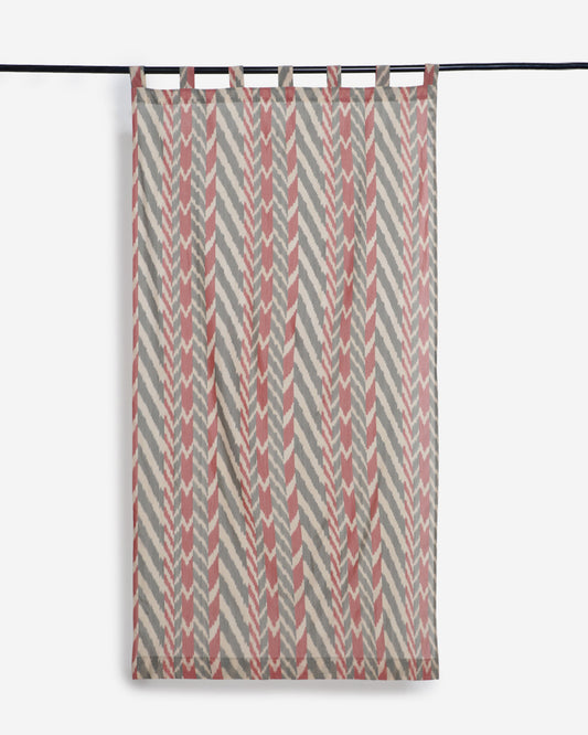 Theo Weft Ikat Cotton Curtain