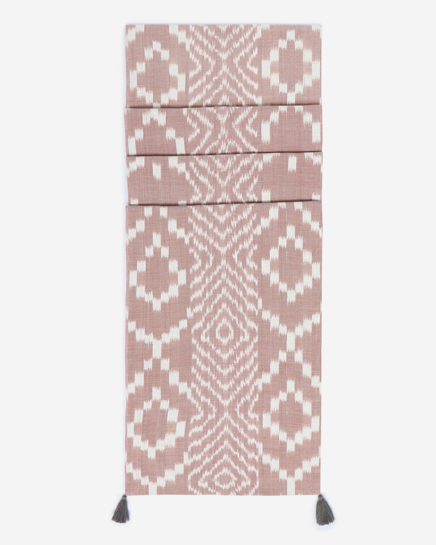Stria Warp Ikat Cotton Table Runner