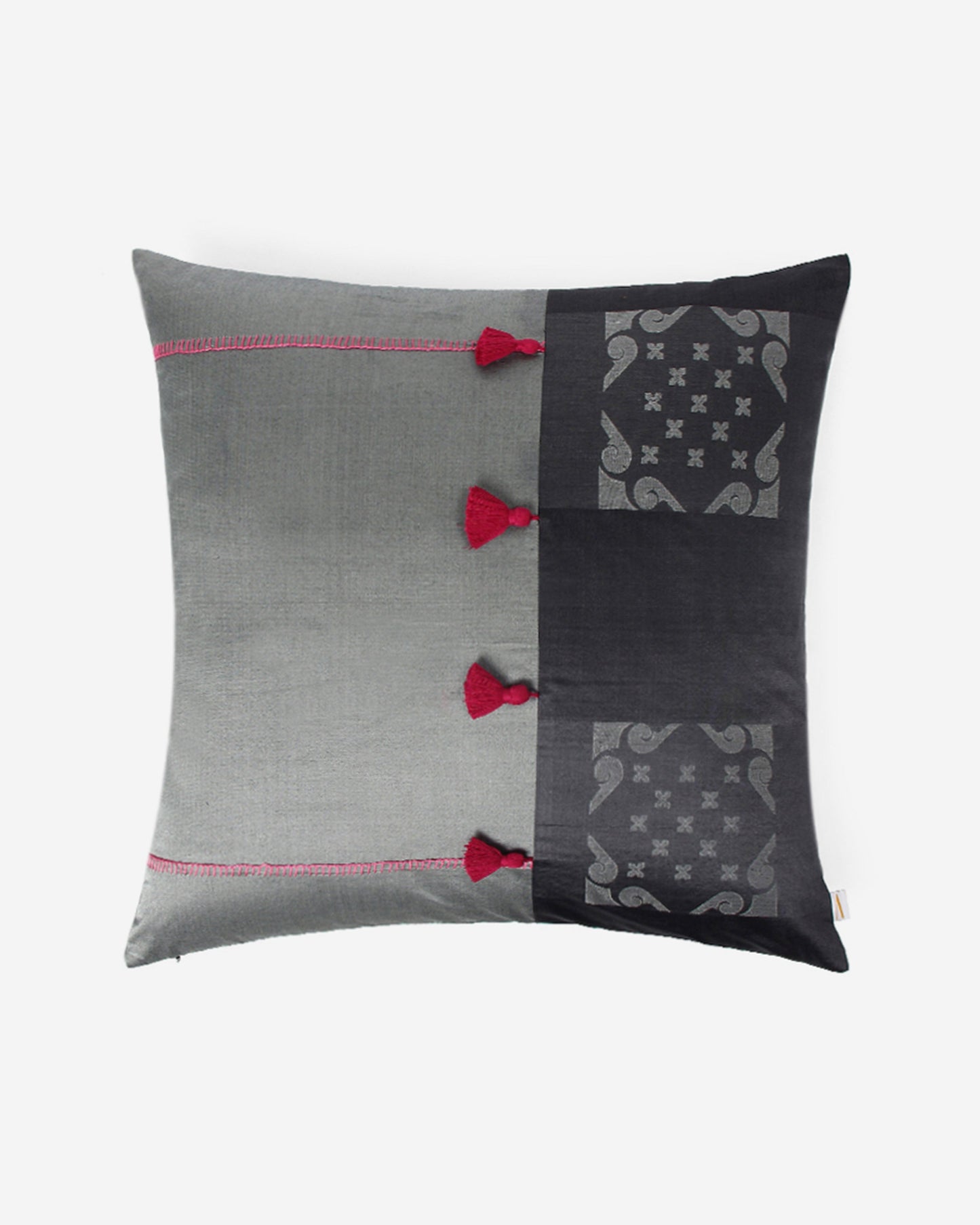 Chaupar Satin Brocade Silk Cushion Cover