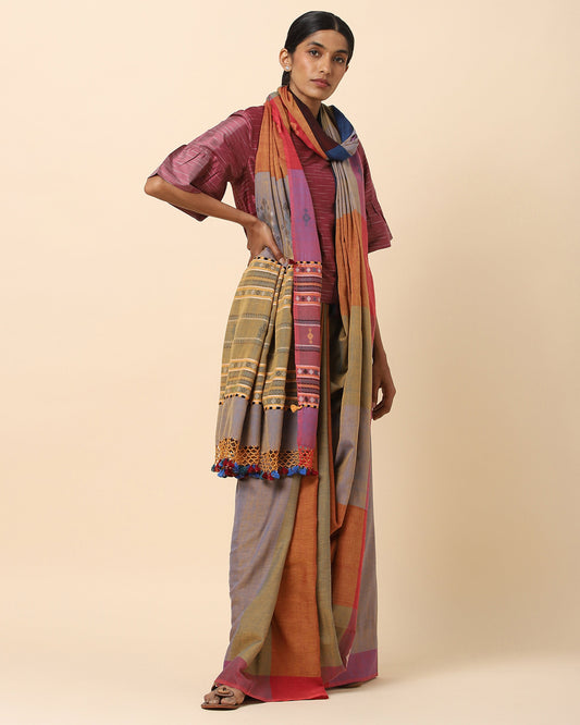 Trishana Extra Weft Cotton Saree