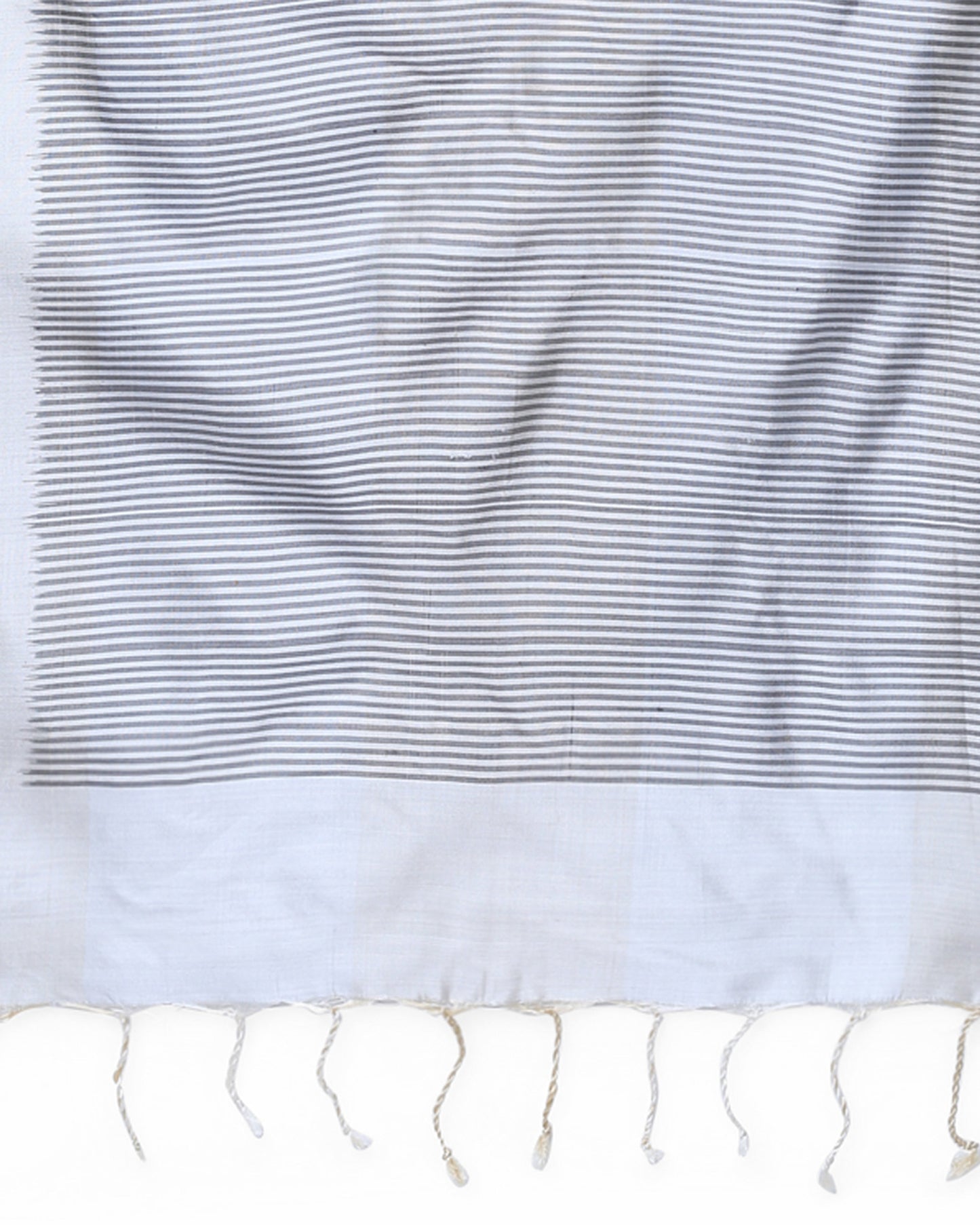 Checked Weft Ikat Silk Stole