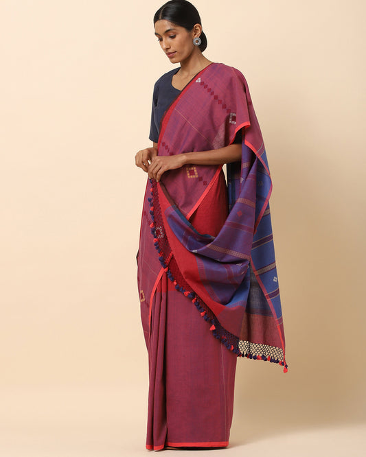 Nitara Extra Weft Cotton Saree