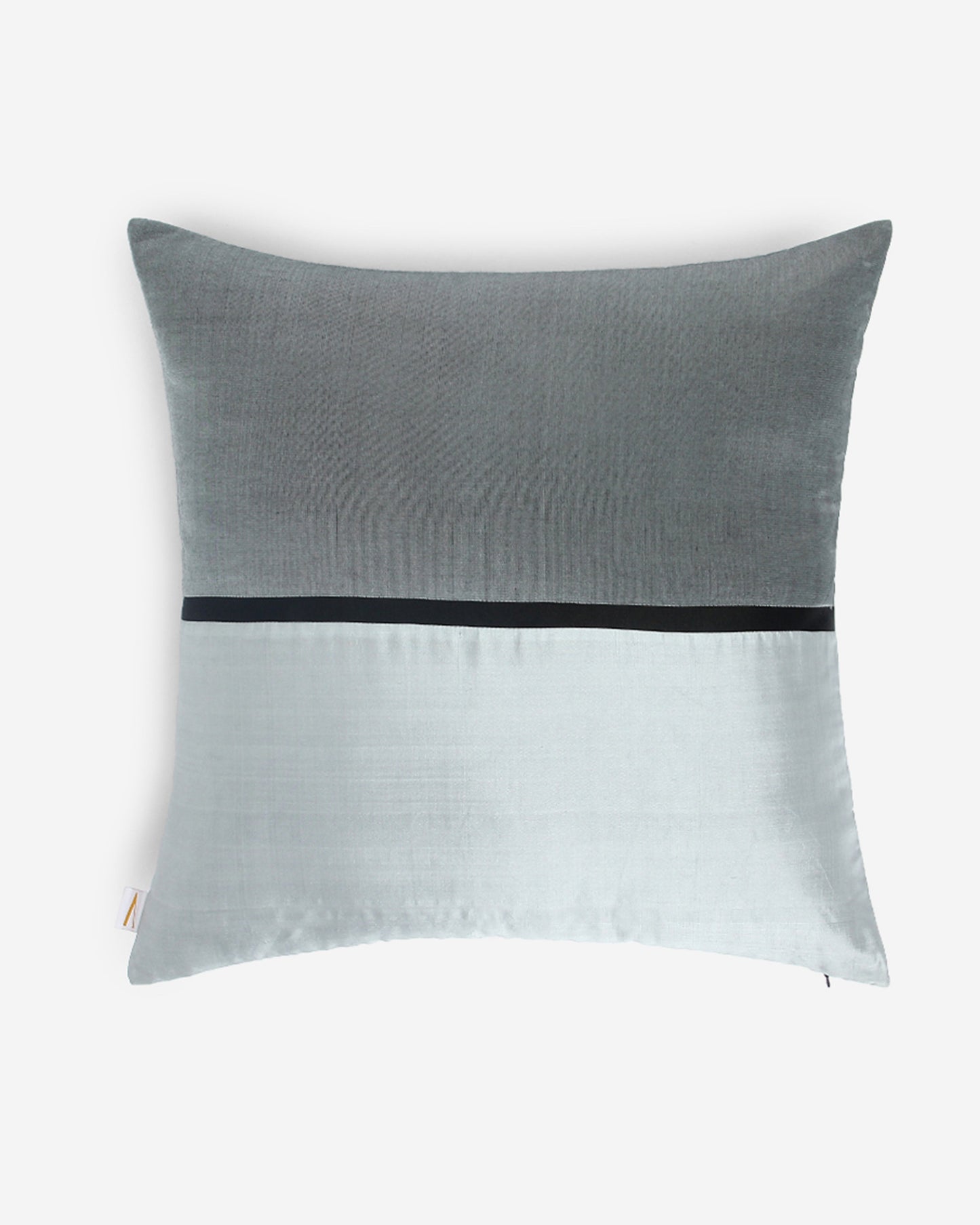 Shatranj Satin Brocade Silk Cushion Cover