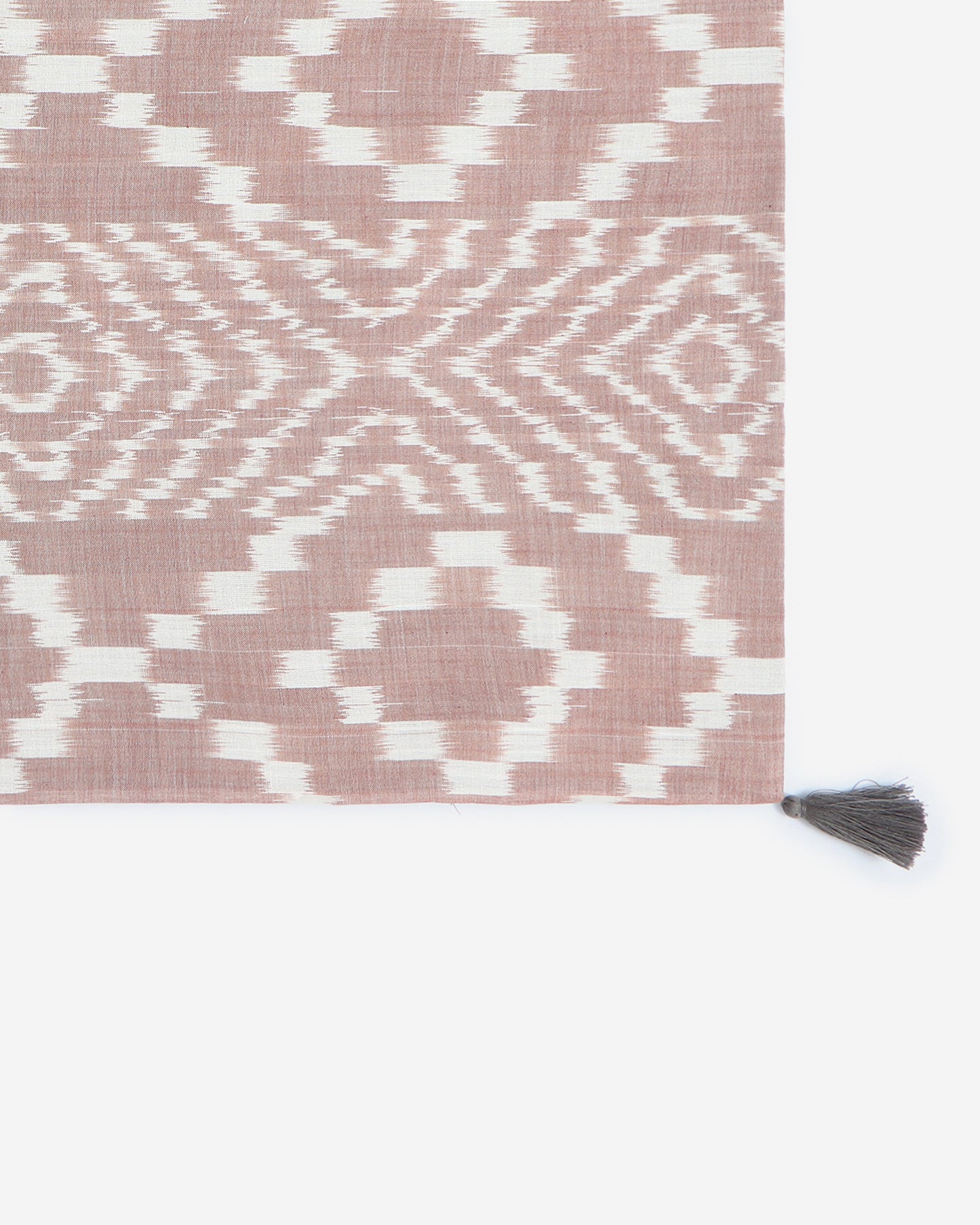 Stria Warp Ikat Cotton Table Runner
