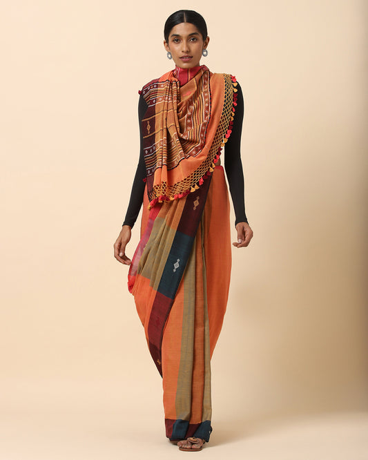 Trishana Extra Weft Cotton Saree