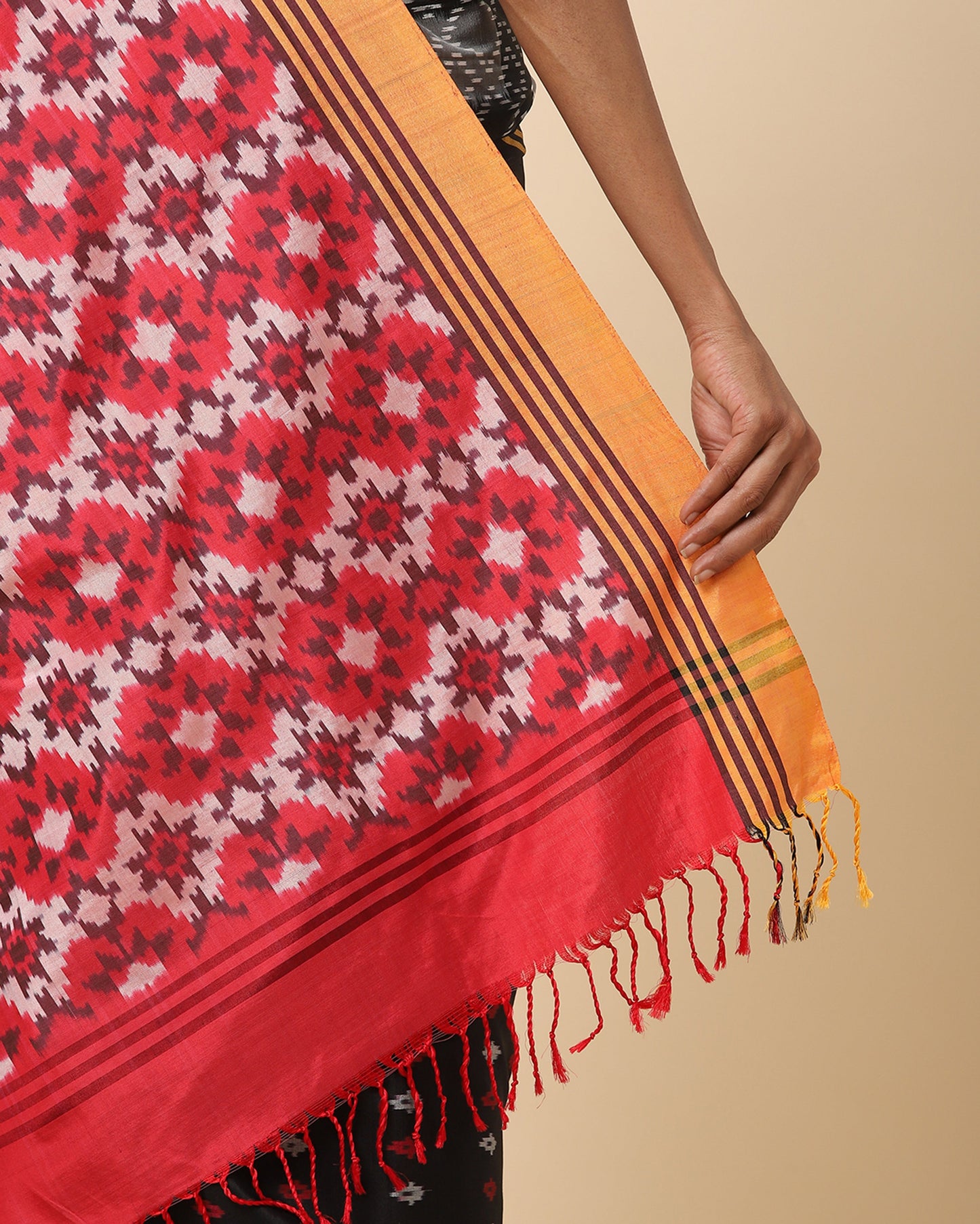 Poonam Warp Ikat Silk Cotton Saree