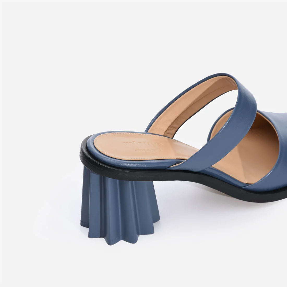 Pleated Heel Mule