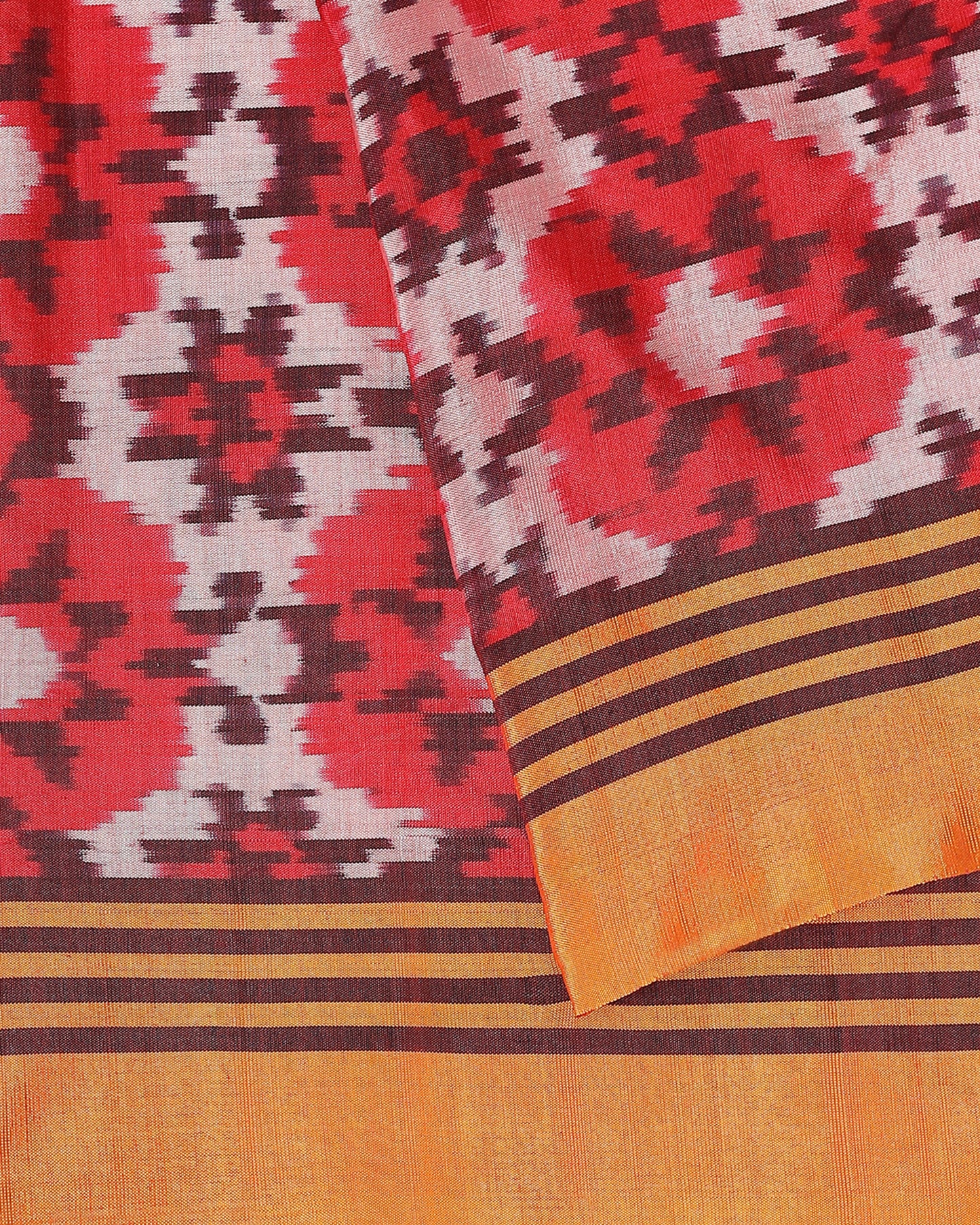 Poonam Warp Ikat Silk Cotton Saree