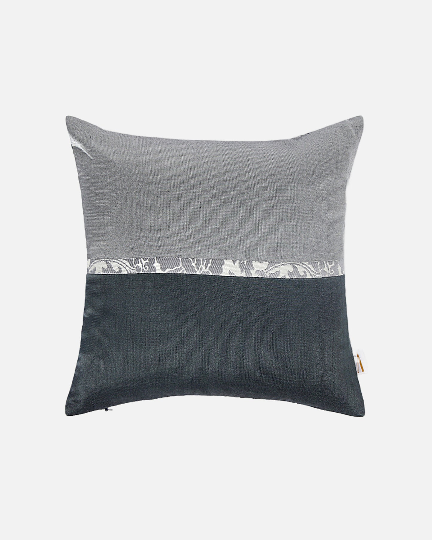 Ardh Satin Brocade Silk Cushion Cover