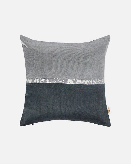 Ardh Satin Brocade Silk Cushion Cover
