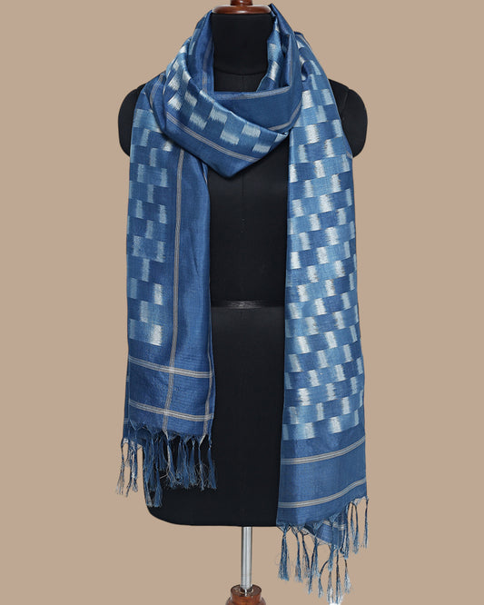 Zyan Weft Ikat Silk Stole