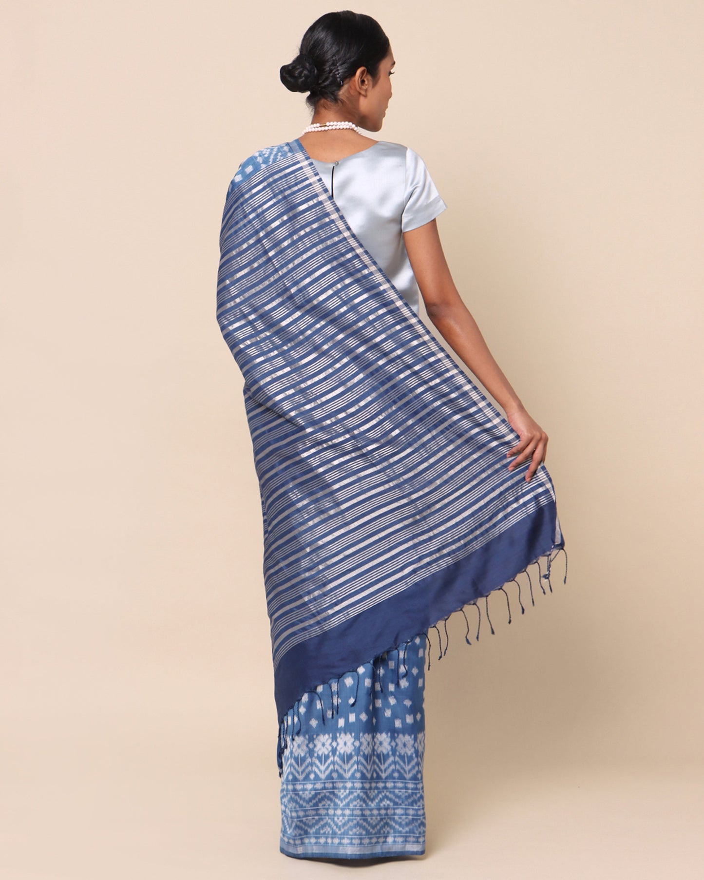 Rani Weft Ikat Silk Saree