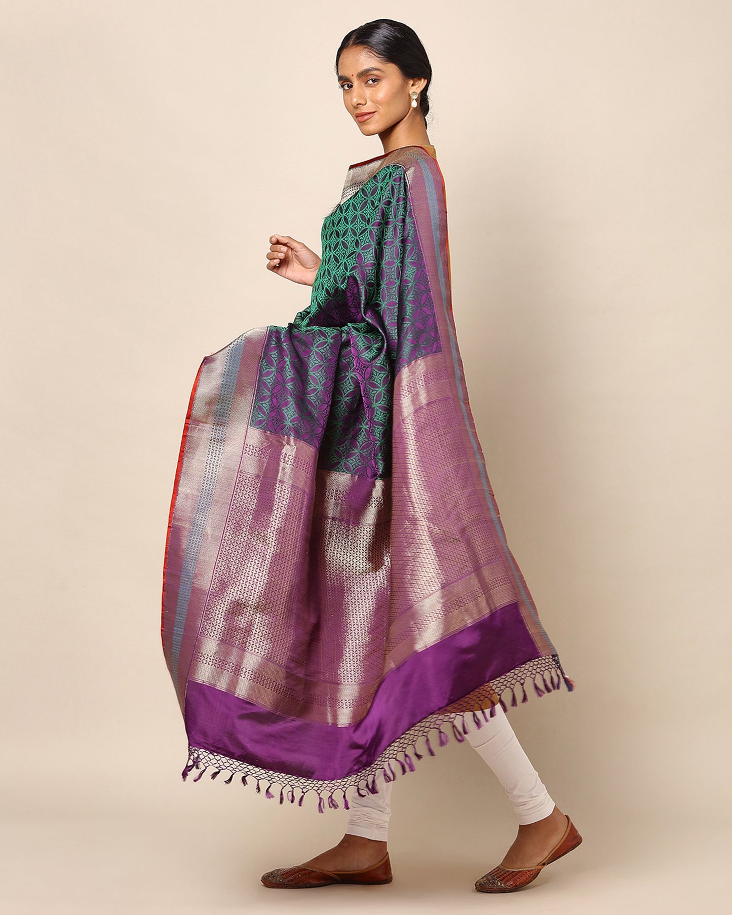 Sarayu Tanchoi and Kadwa Silk Dupatta