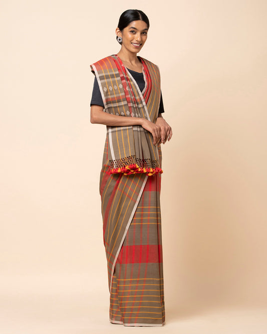 Chaupar Extra Weft Cotton Saree