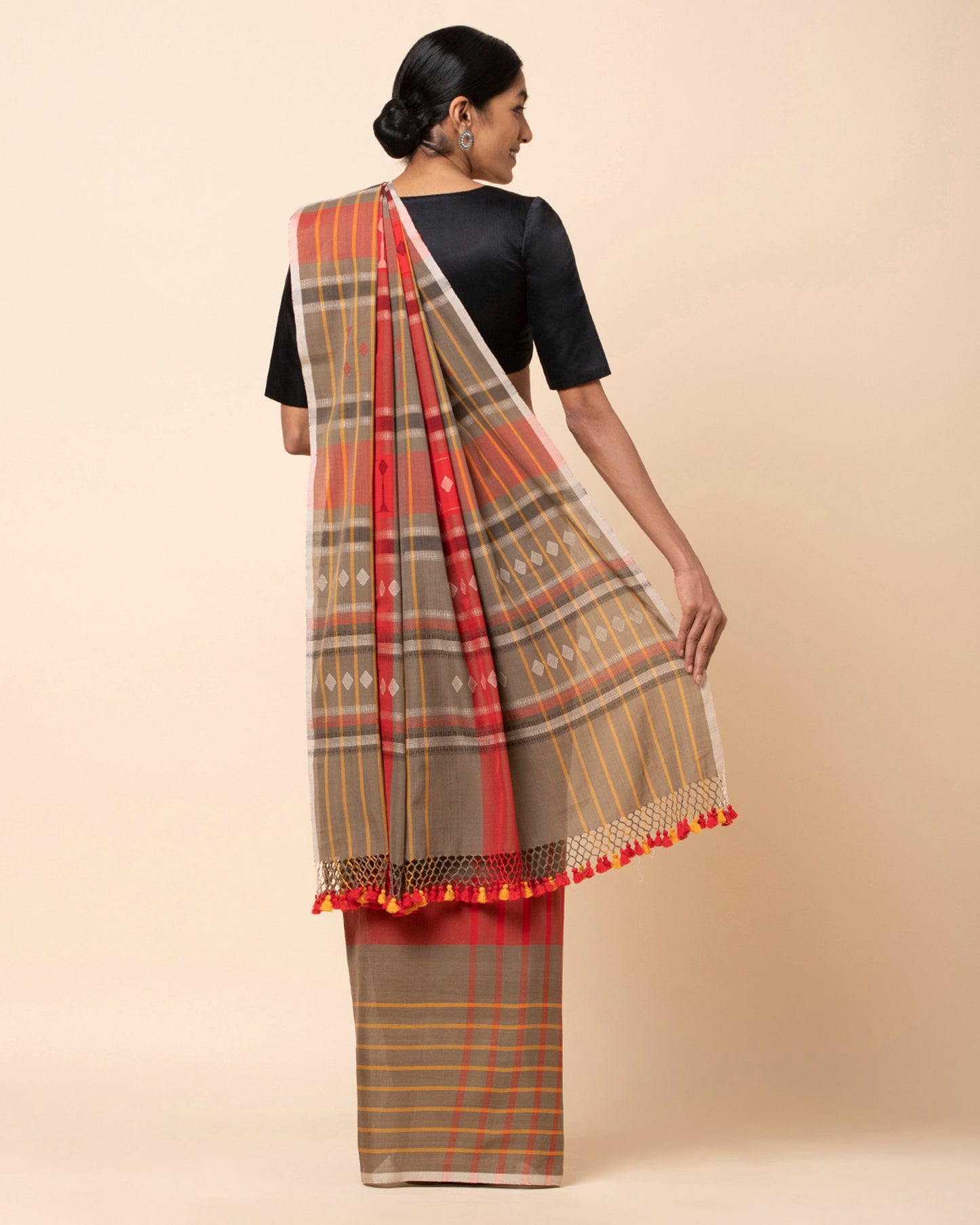 Chaupar Extra Weft Cotton Saree