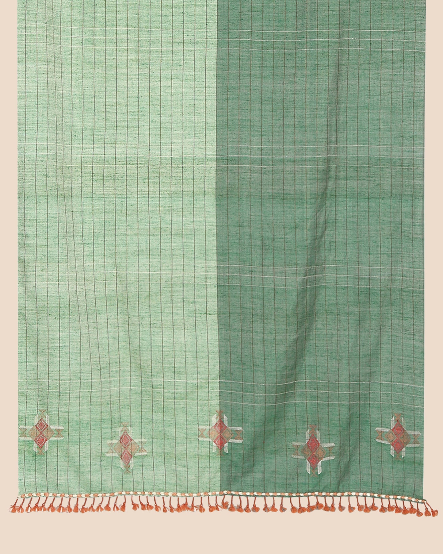 Rangmanch Extra Weft Wool Silk Shawl