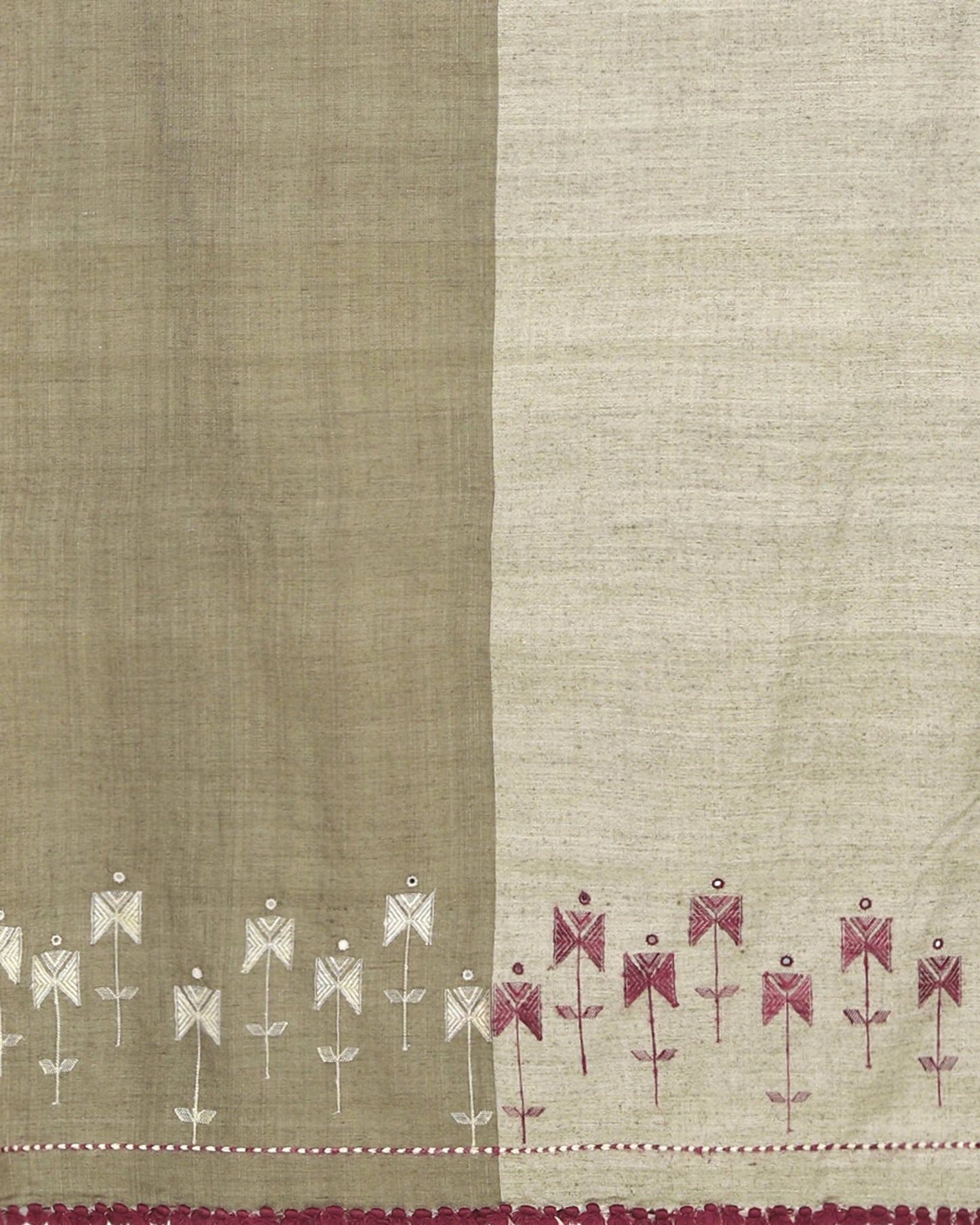 Faleesha Extra Weft Wool Silk Shawl