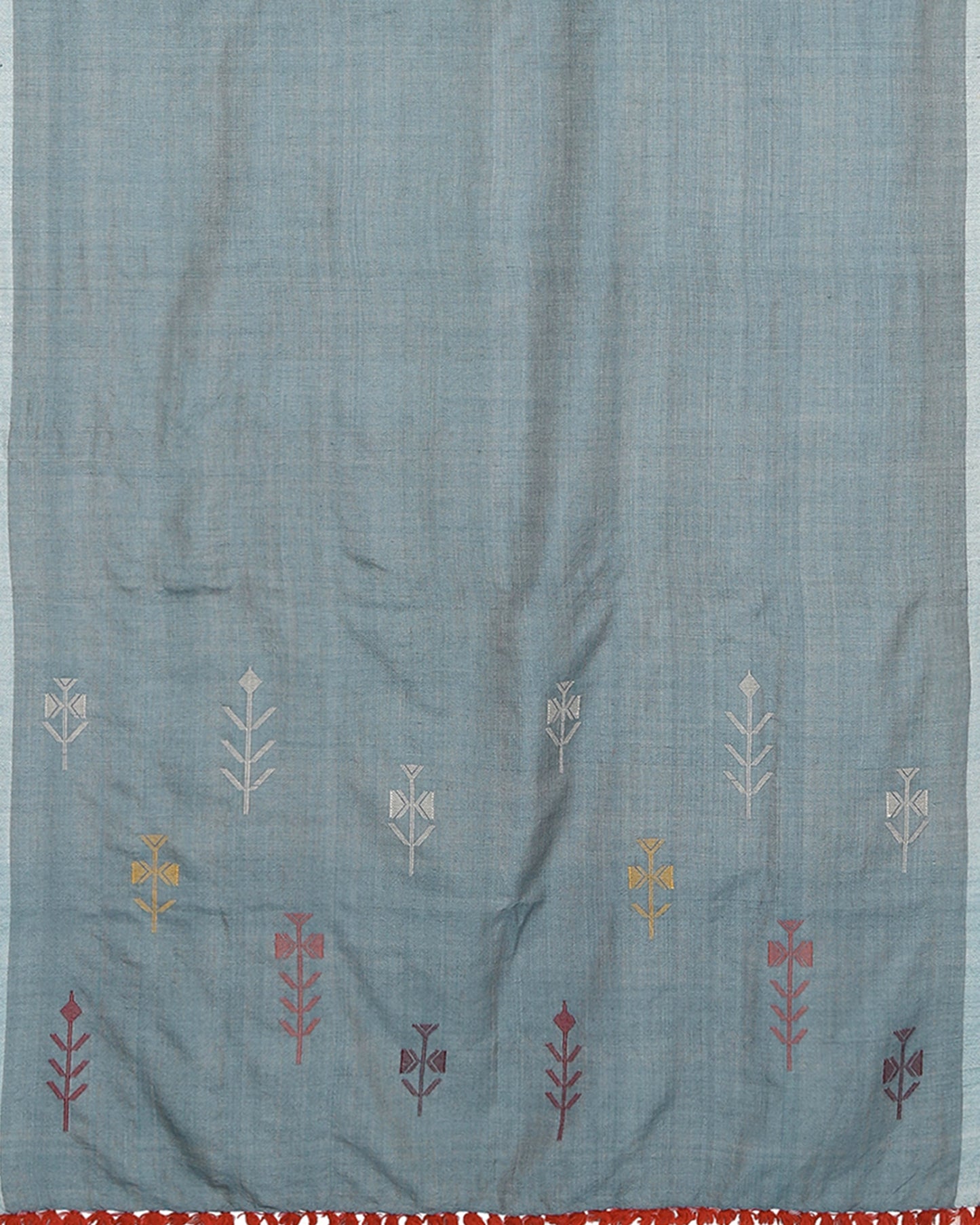 Pala Extra Weft Wool Silk Shawl