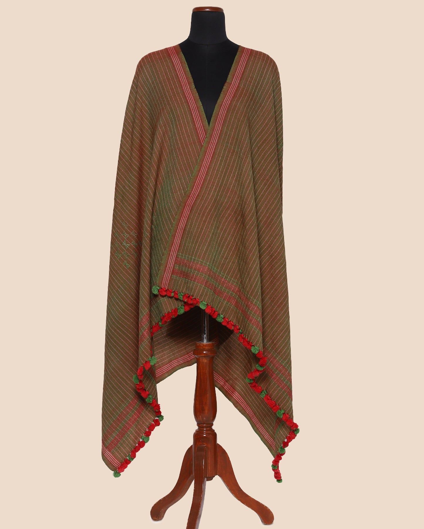 Sriha Extra Weft Wool Silk Shawl