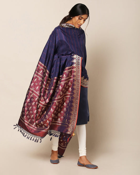 Mridula Kadwa Silk Dupatta