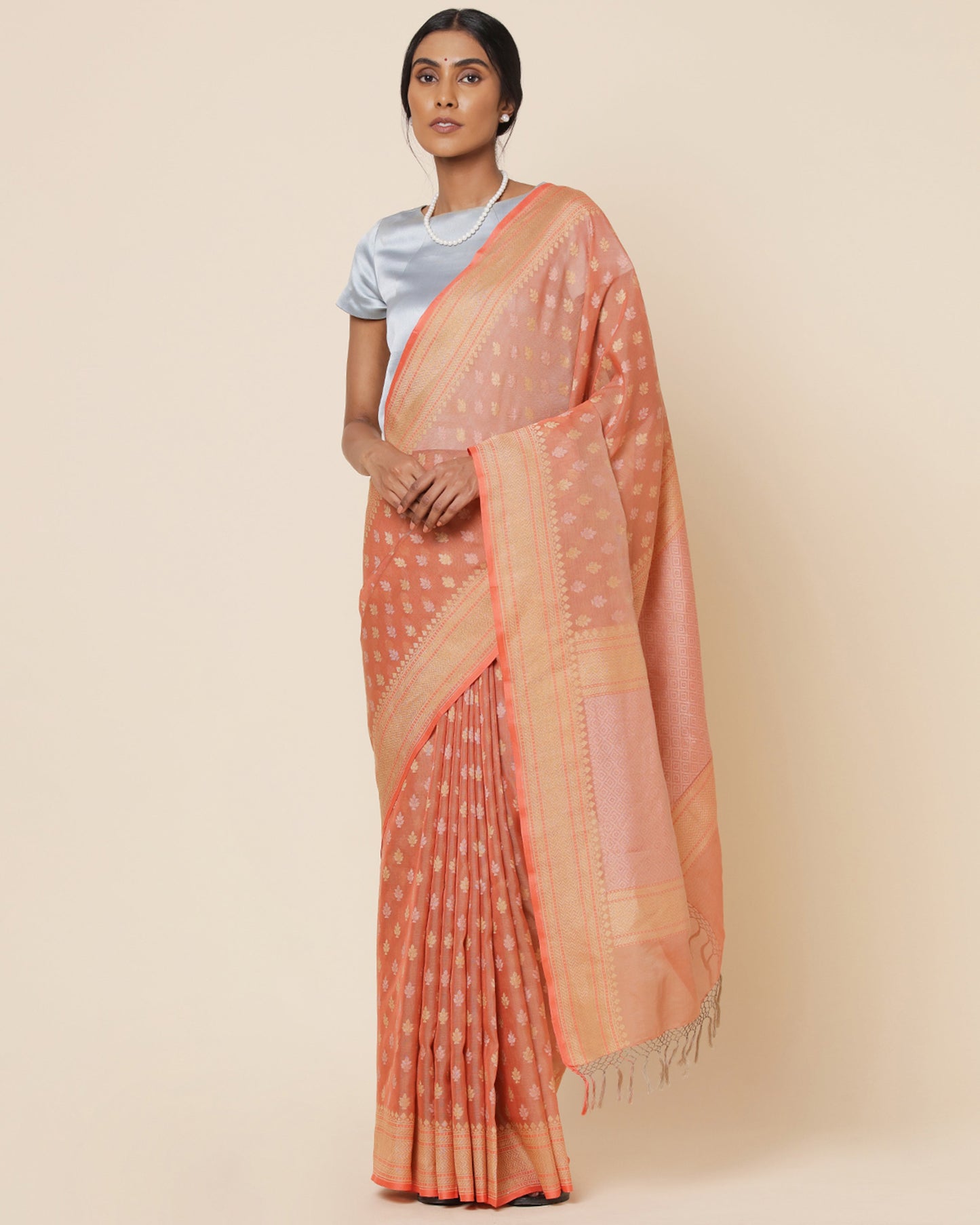 Chinmaya Kadwa Silk Cotton Saree