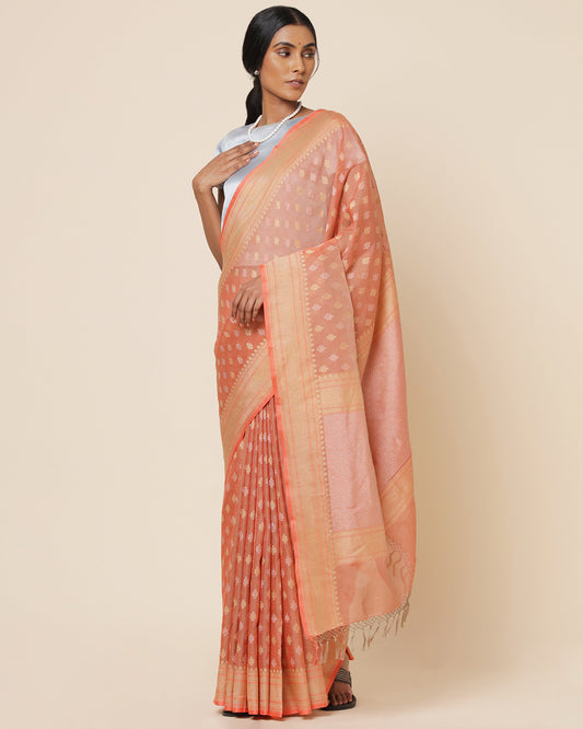 Chinmaya Kadwa Silk Cotton Saree