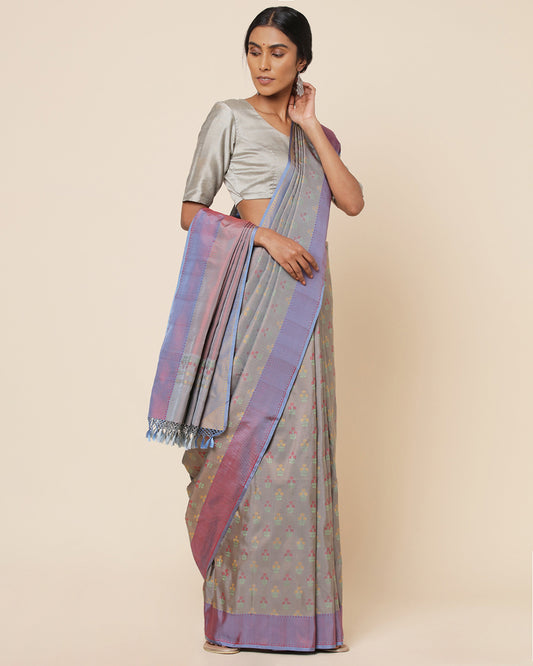 Aqsa Powdi Silk Saree