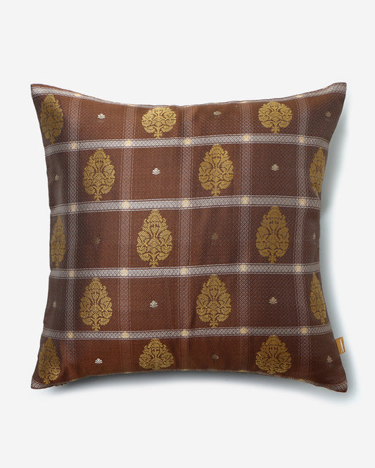 Anant Powdi Silk Cushion Cover