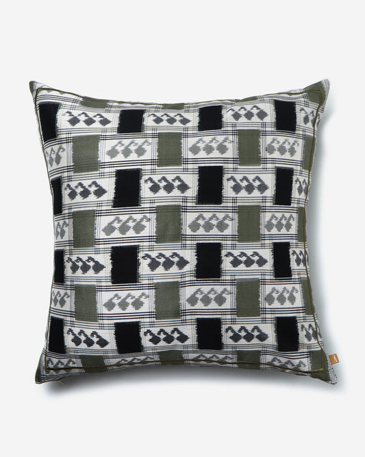 Agni Double Ikat Silk Cushion Cover
