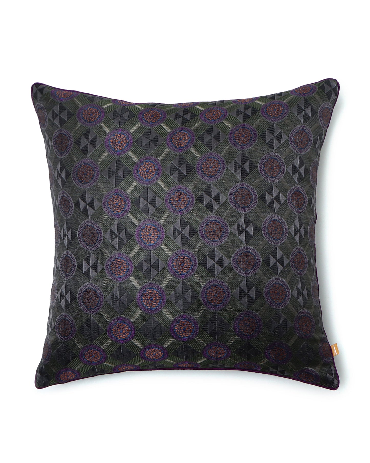 Mrinalini Satin Brocade Silk Cushion Cover