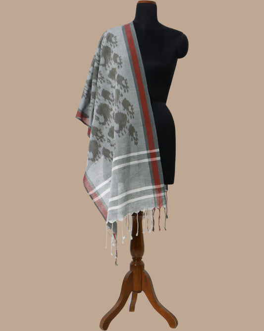 Sansar Warp Ikat Silk Stole