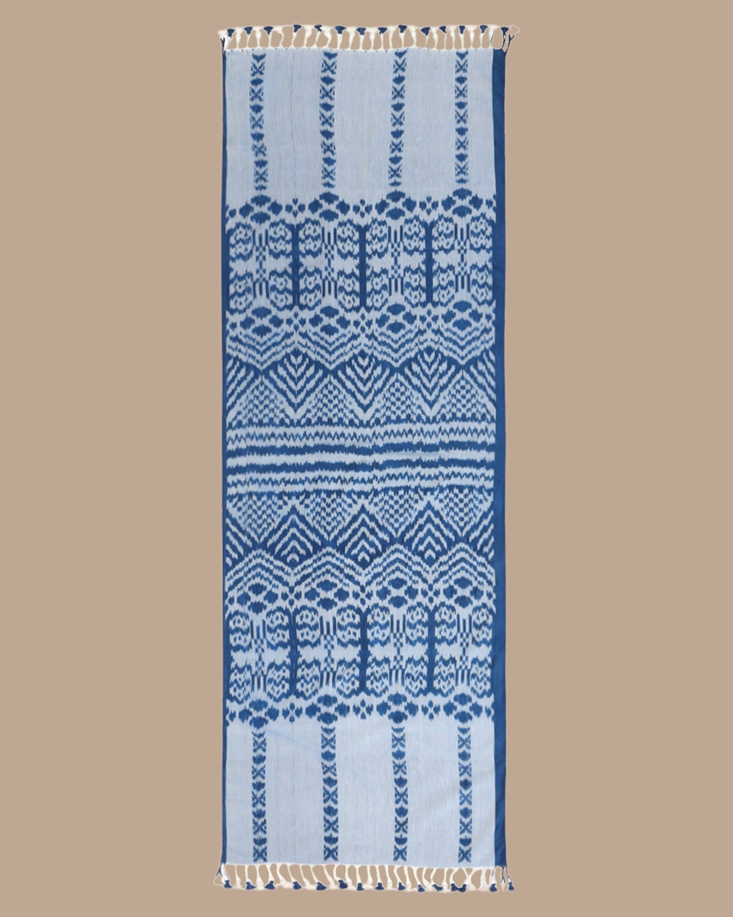Oma Warp Ikat Cotton Silk Stole