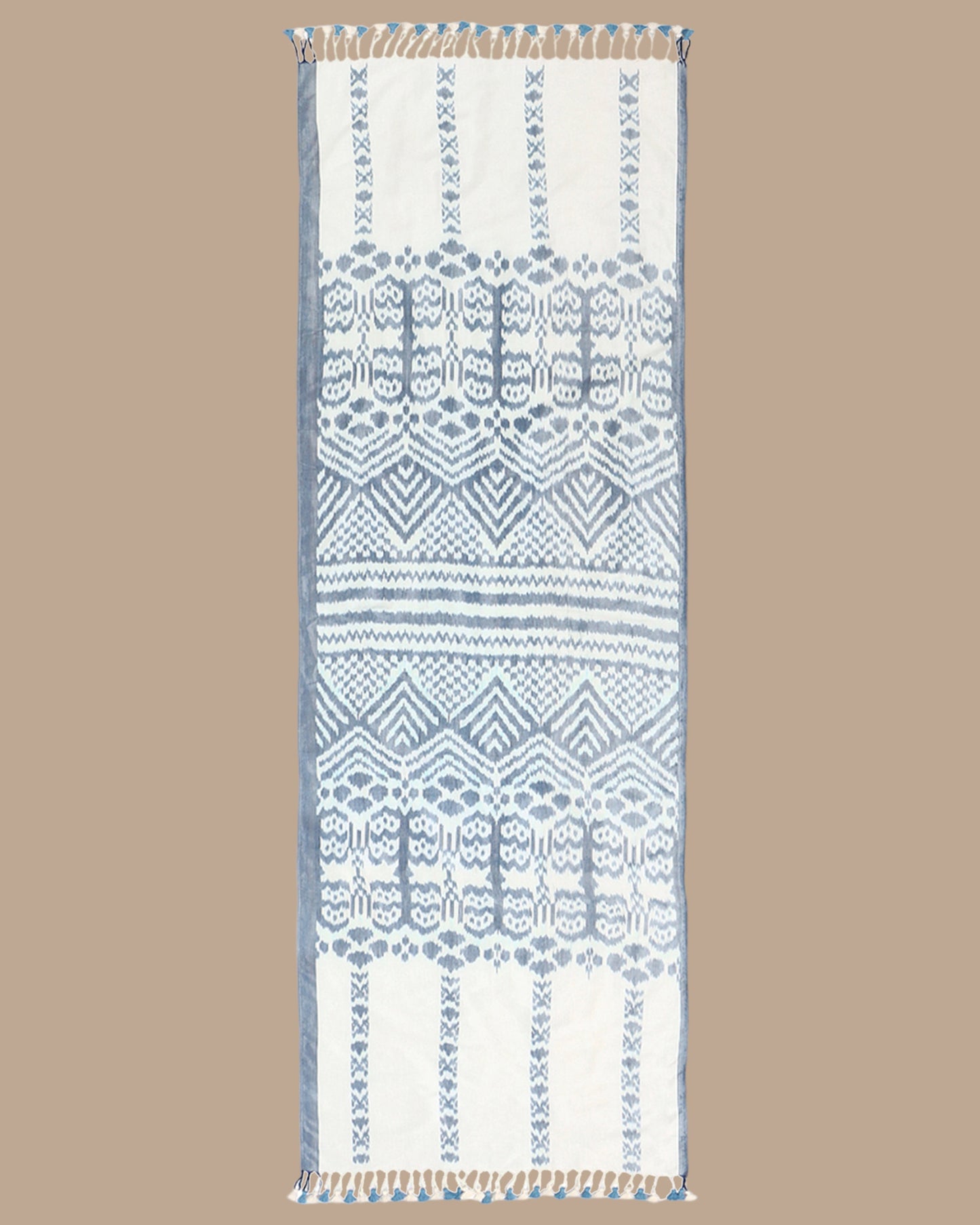 Oma Warp Ikat Cotton Silk Stole