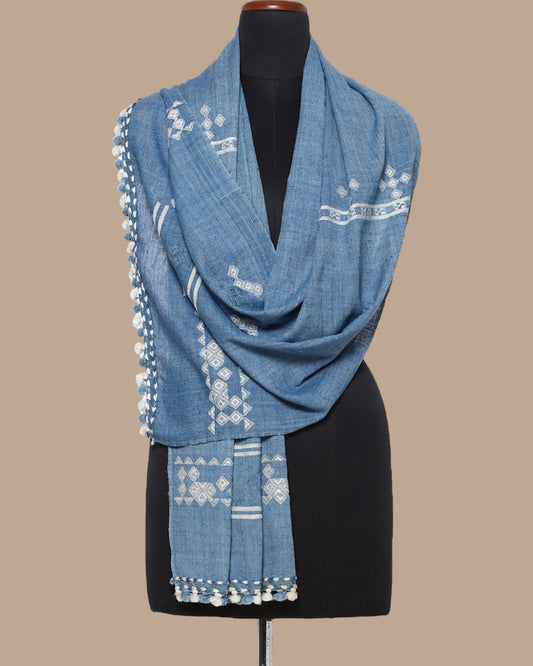 Urja Extra Weft Wool Silk Stole