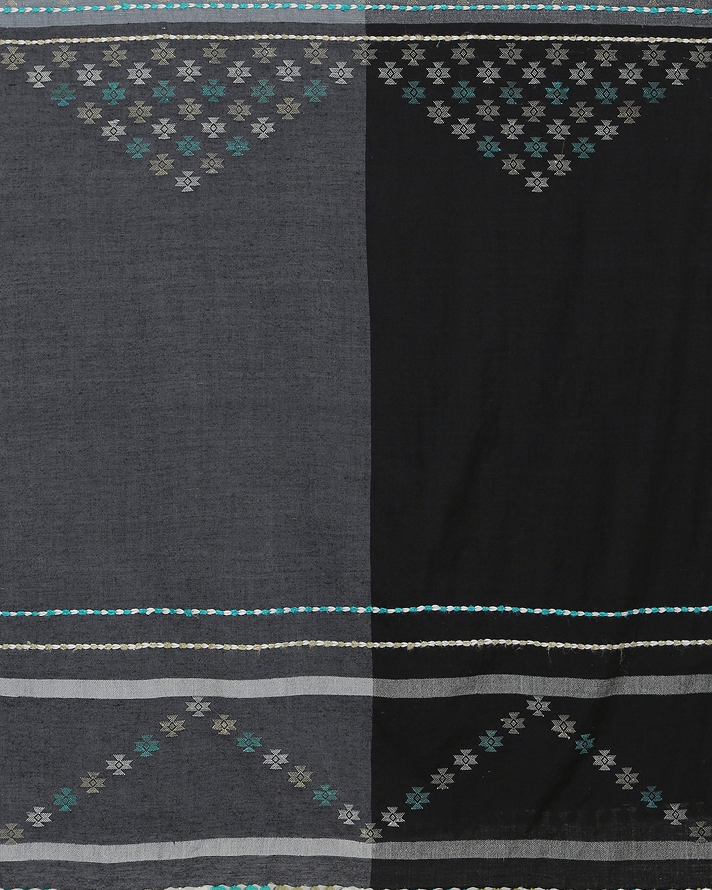 Esmera Extra Weft Wool Silk Shawl