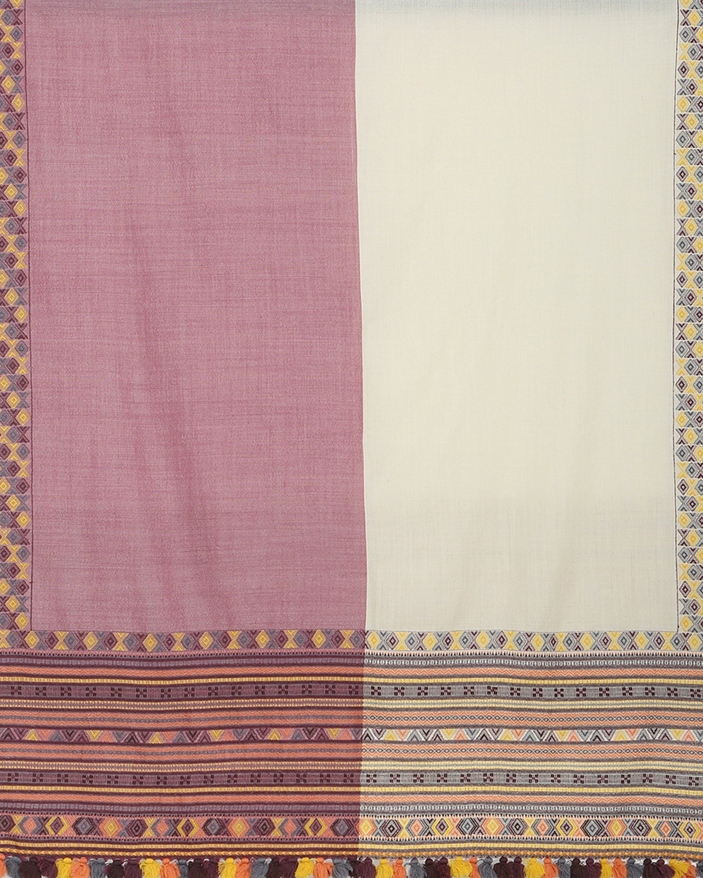 Miray Extra Weft Woolen Shawl
