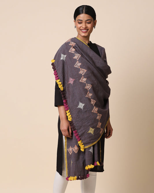 Unnati Extra Weft Wool Silk Shawl