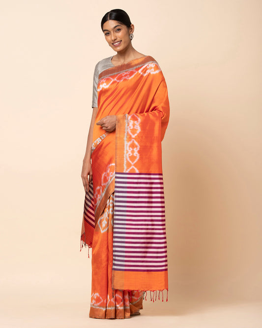 Sudha Weft Ikat Silk Saree